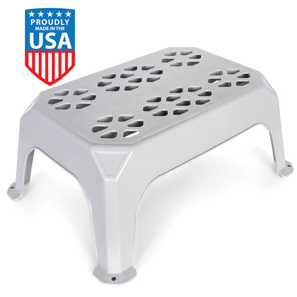 Camco Step Stool, Plastic, Large Gray (E/F)