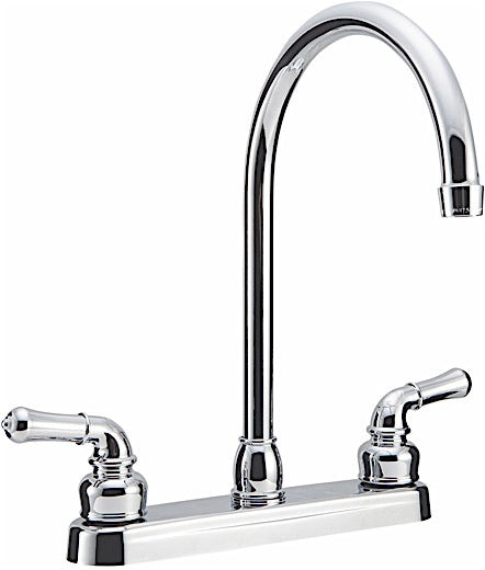 Dura Faucet RV J-Spout Kitchen Sink DF-PK330HC-CP