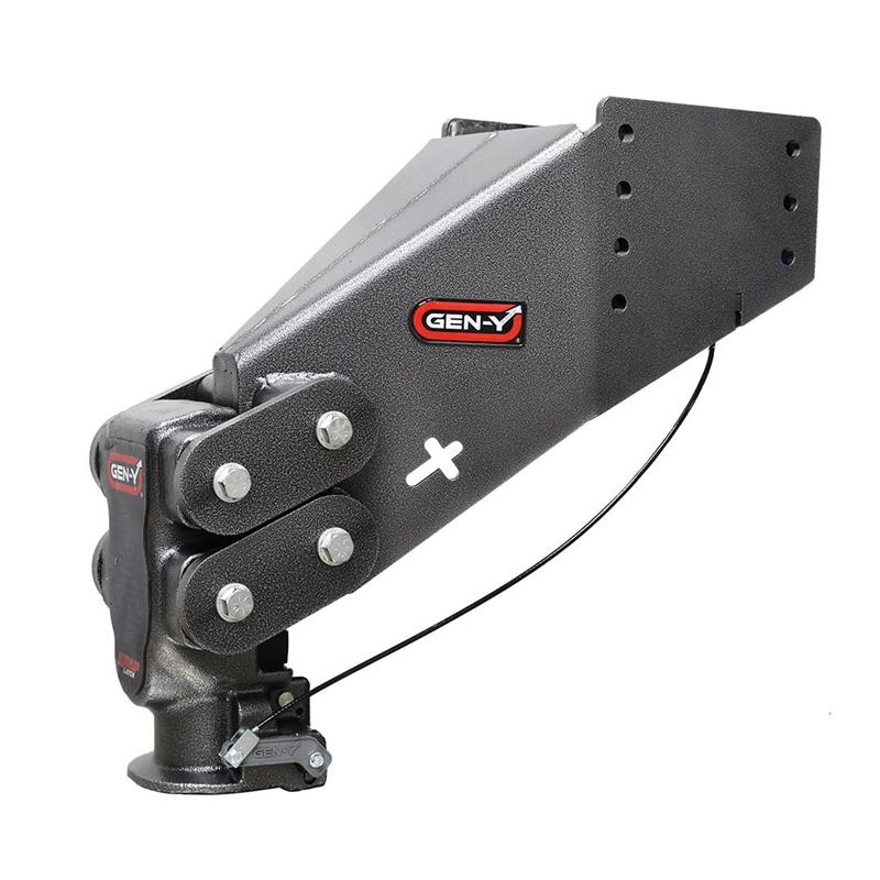 Gen-y Hitch Executive (Torsion-Flex) 5th Wheel-to-Gooseneck Pin Box GH-8056AL-BRK-BK