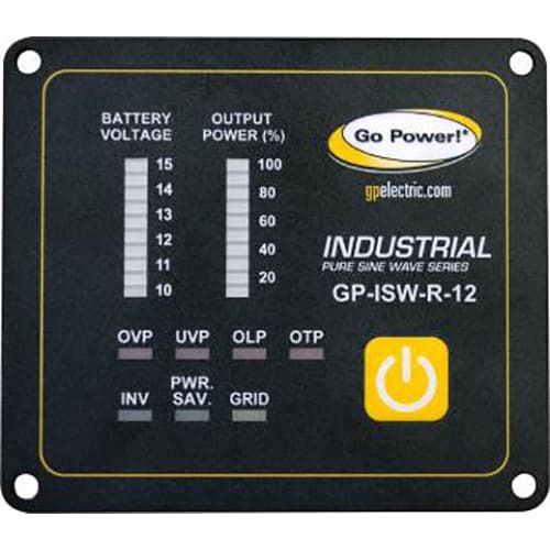 Go Power Industrial Pure Sine Wave Inverter Remote