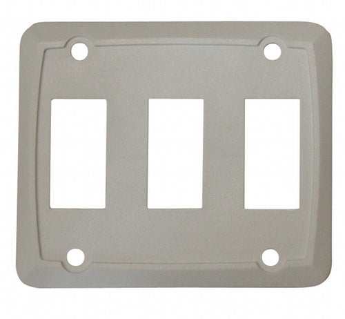 Valterra Triple Face Plate White 1/Card