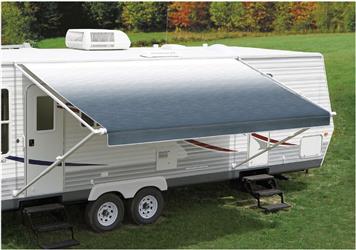 Carefree/ Carefree Blue Fade Spring Assisted Vinyl Awning