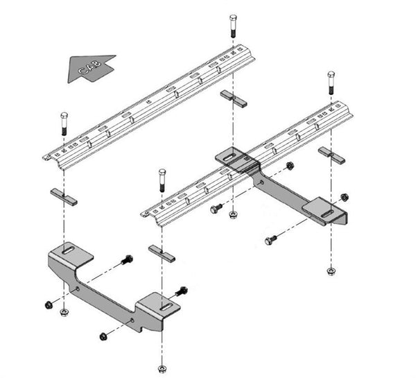 Demco RV Premier Series HITCH FIFTH WHEEL MOUNTING KIT