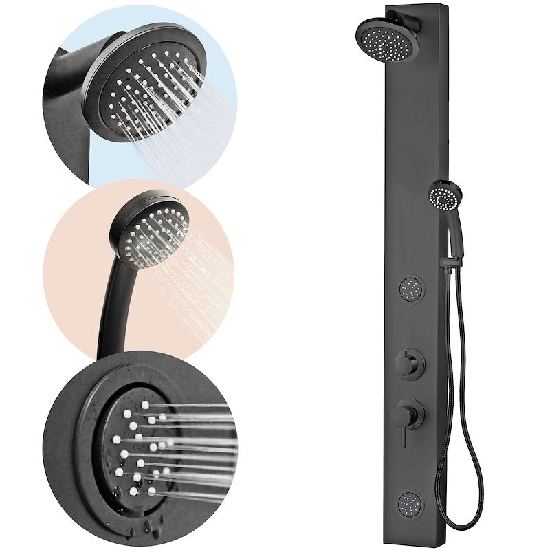 Dura Faucet RV Shower Panel Column - Mb DF-SA913-MB