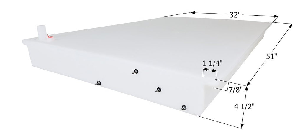 Icon Technologies x 32″ x 4″ 26-Gallon Fresh Water Tank (14095)
