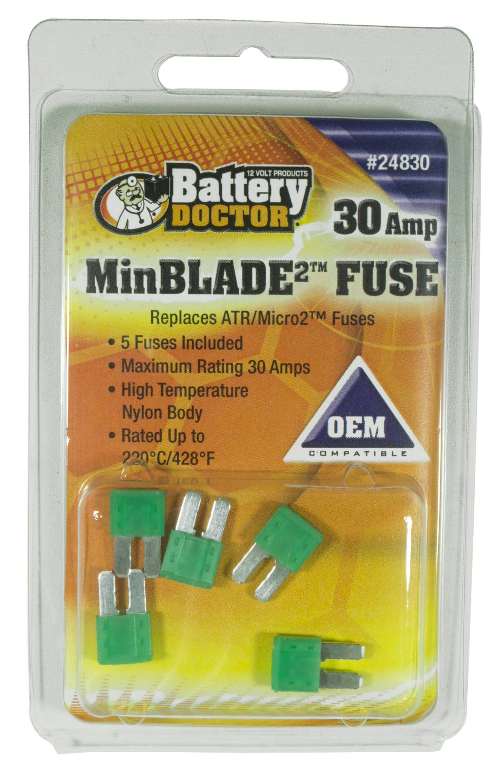 WirthCo Fuse Miniblade 30 Amp 5-Pack