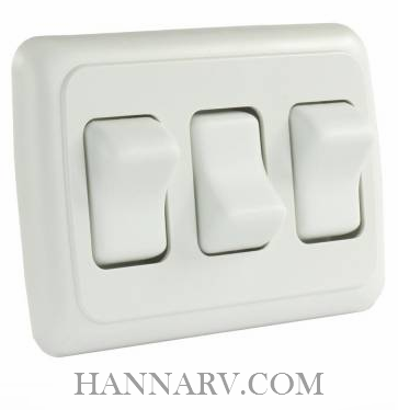 JR Products White ON/OFF Switch with Bexel