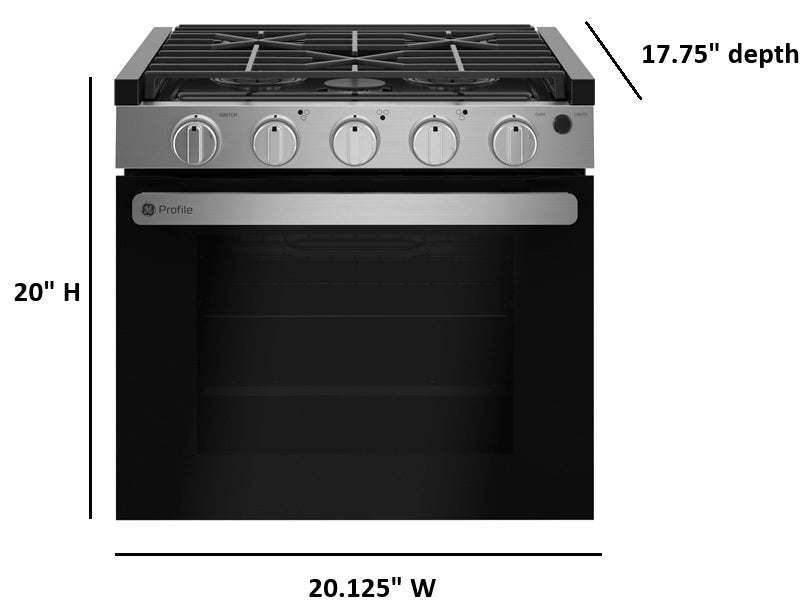 GE Appliances GE Profile™ 21” Drop-In Electric Ignition RV Range