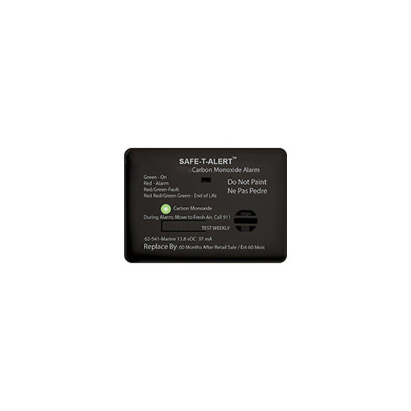 MTI Safe-T-Alert Industries | Mini CO Alarm | Surface Mount | Black
