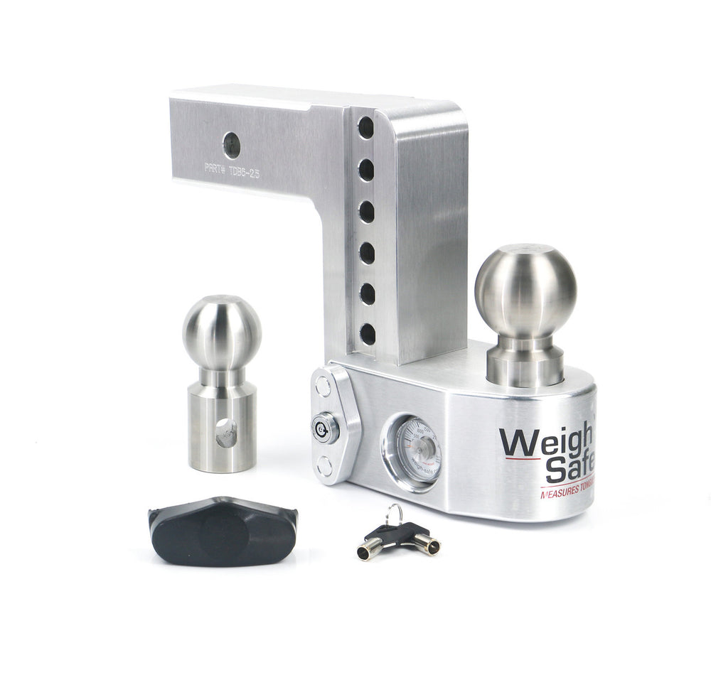 Weigh Safe Adjustable Drop Hitch Receivers WS6-2.5