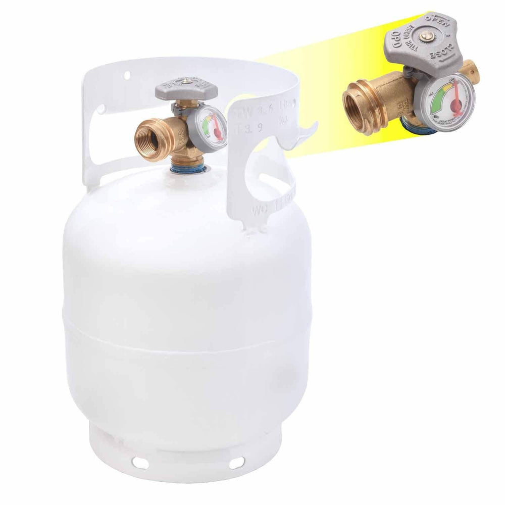 Flame King 5lb LP Cylinder w/OPD & Gauge Model #