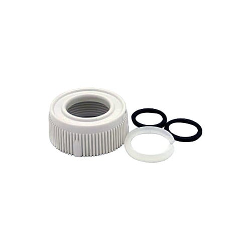 Dura Faucet RV Spout Nut and Rings Kit (White)