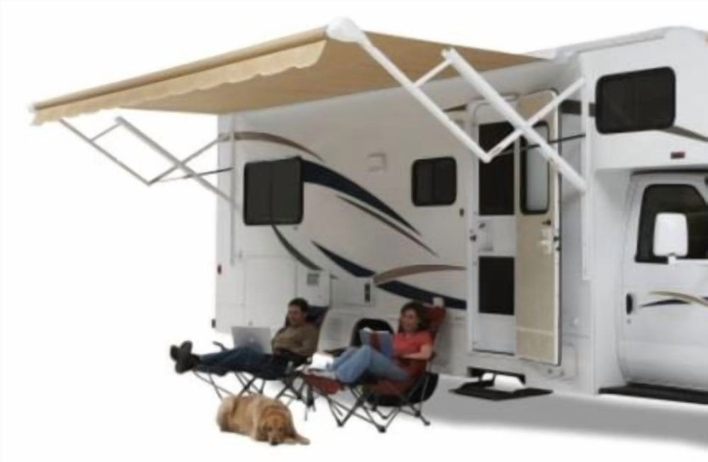 Carefree/ Carefree RV Springless Vinyl Electric/ Manual RV Patio QJ158D8D