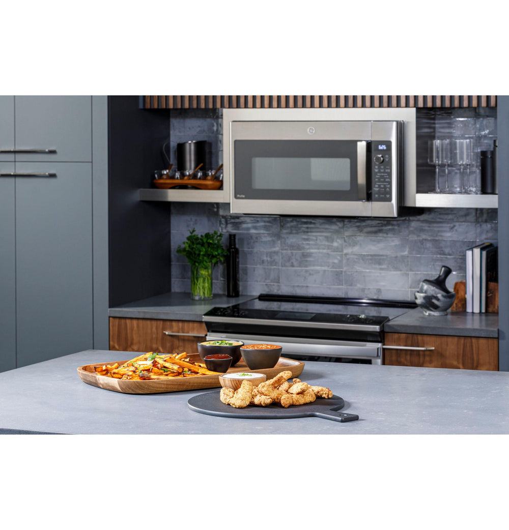 GE Appliances GE Profile™ 1.7 Cu. Ft. Convection Over-the-Range Microwave Oven PVM9179DRBB