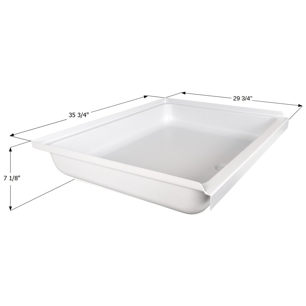 Icon Technologies SP3036-PW 30″ x 36″ Center Drain Shower Pan