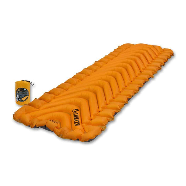 Klymit Insulated Static V Lite Inflatable Sleeping Pad Orange