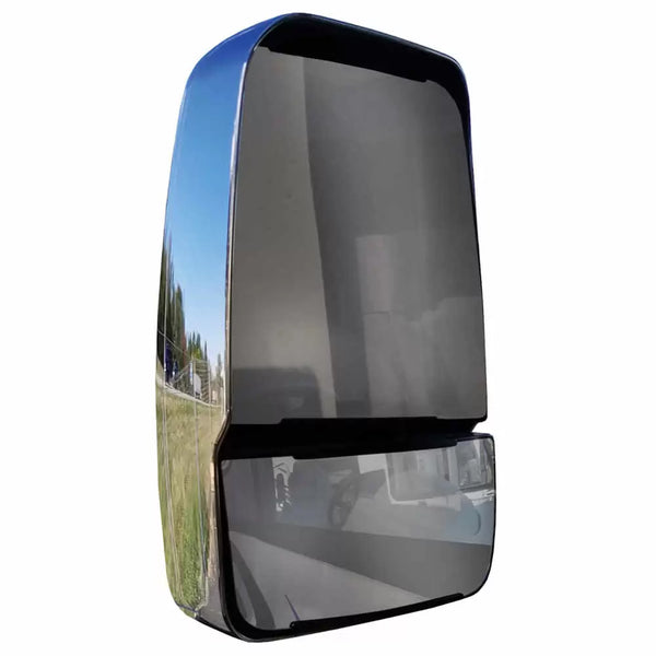 Velvac Mirror Head: Chrome Deluxe Head, Adjustable Flat Glass and Adjustable