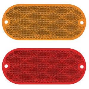 Optronics RE11 Series Reflectors Red with Screw Mount