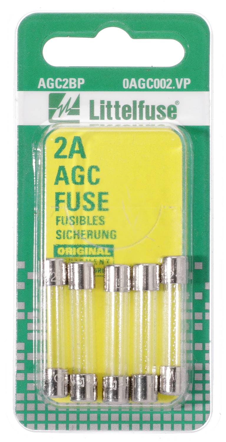 Littelfuse AGC Series Glass Fuses AGC2BP