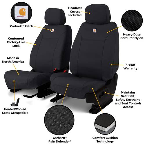Covercraft Carhartt Super Dux PrecisionFit Seat Covers GTF660COBK