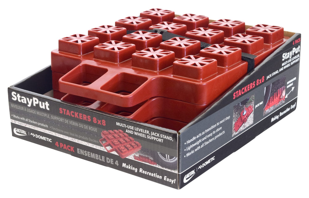 Valterra StayPut Stackers 8 x 8, 4pk, Boxed