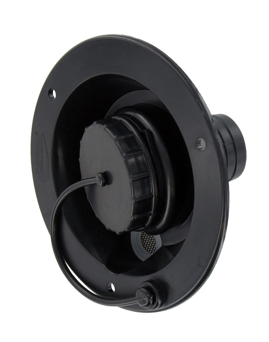 Valterra Gravity Water Inlet, Black, Bulk