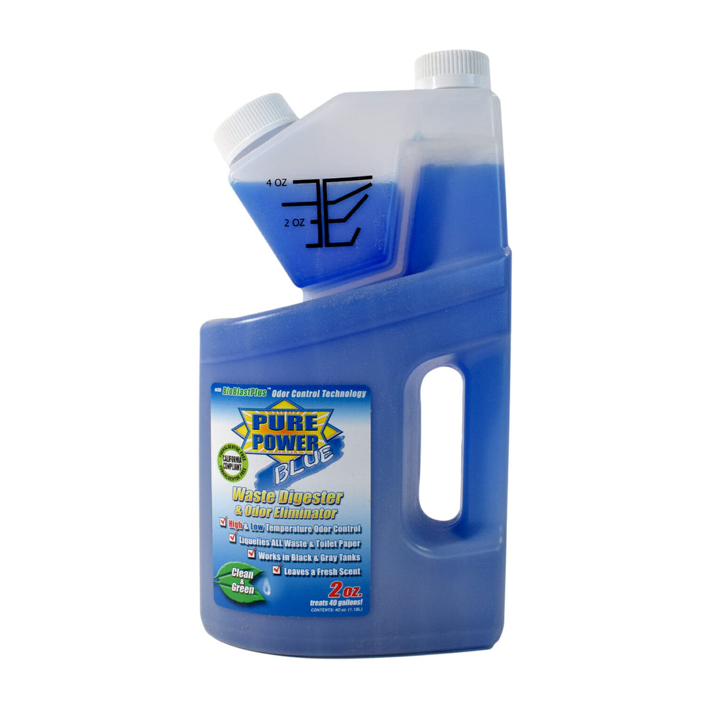 Valterra Pure Power Blue, 40 oz. Self Measuring Bottle
