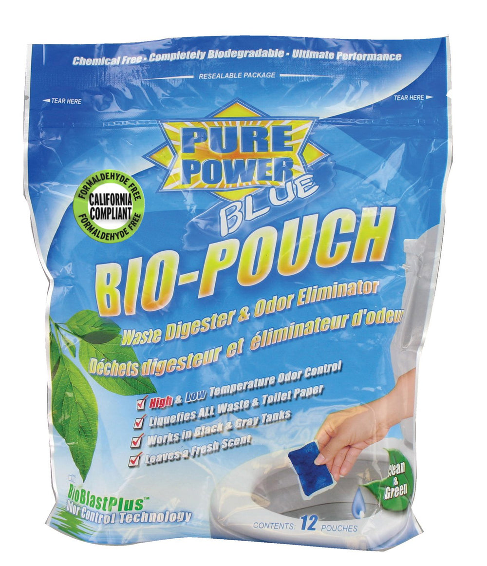 Valterra Pure Power Blue Bio-Pouch, CA Compliant, 12/Bag