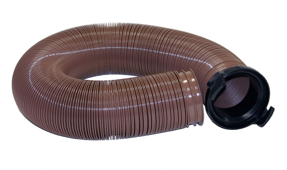 Valterra EZ Flush Heavy Duty Drain Hose, 10′, with T1024, Bronze, Bagged