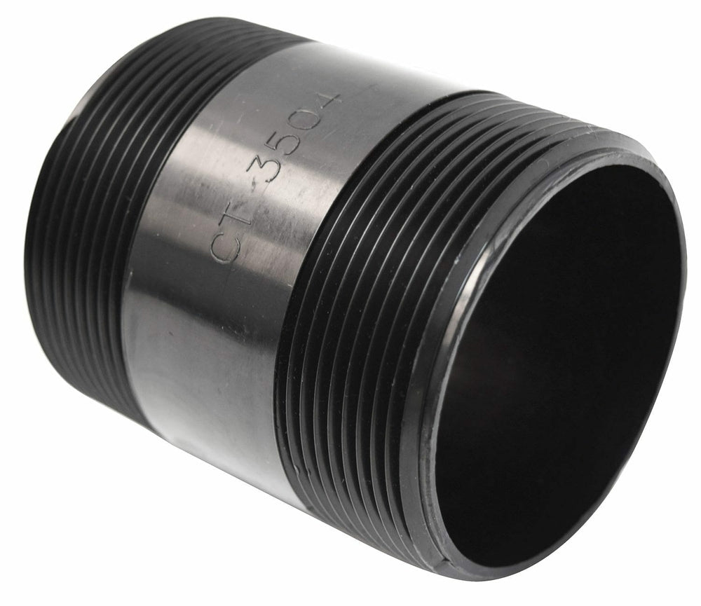 Valterra ABS Nipple, 3" x 4", Threaded On Both Ends
