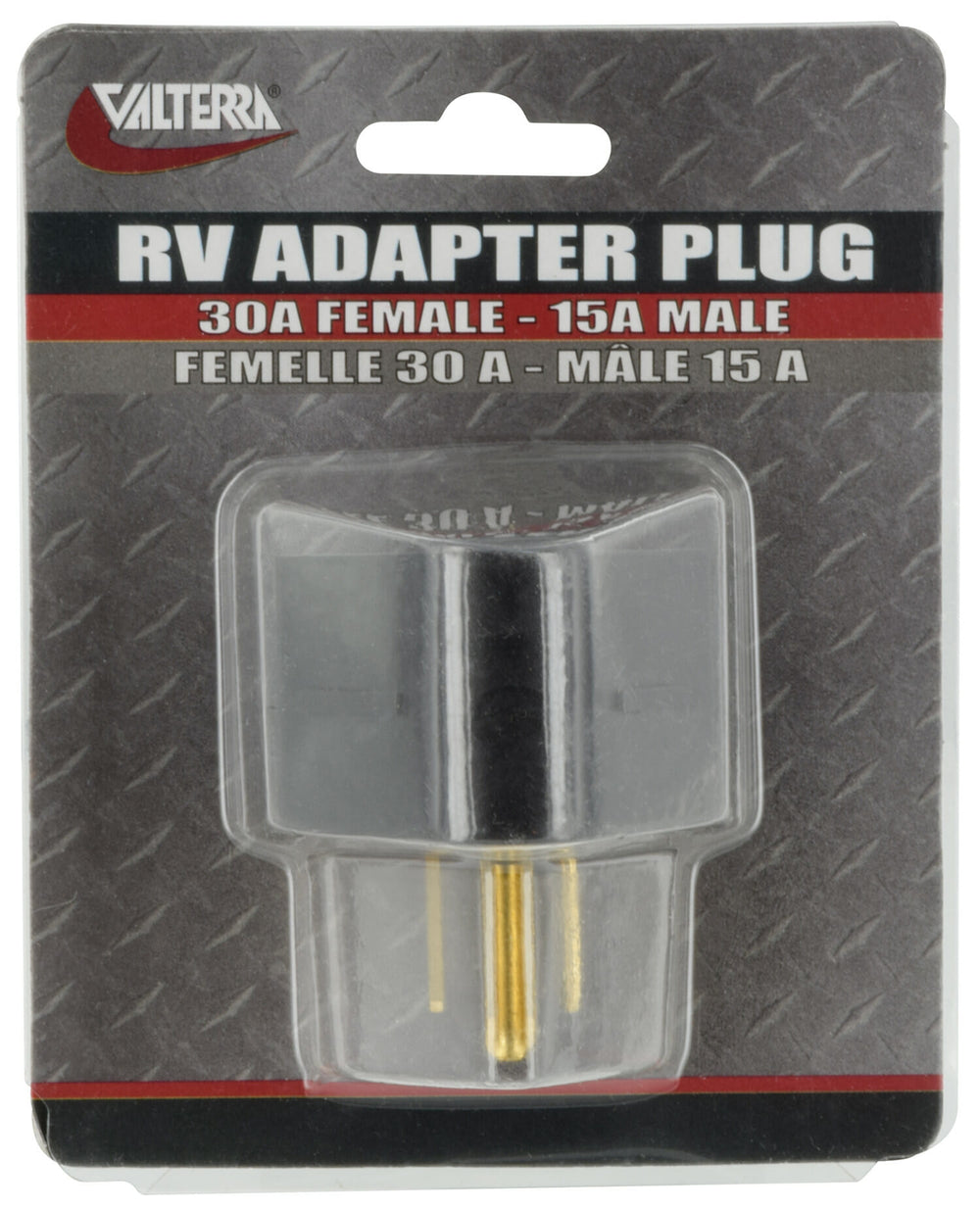 Valterra Electrical Adapter, 30/15 Amp, Carded