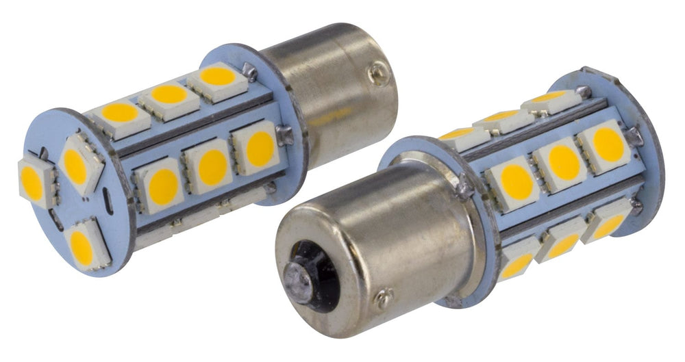 Valterra LED Tower Bulb (1141/1156), Multidirectional/Side Mount, 215LUM, 3500K, .20A, 2 Pack