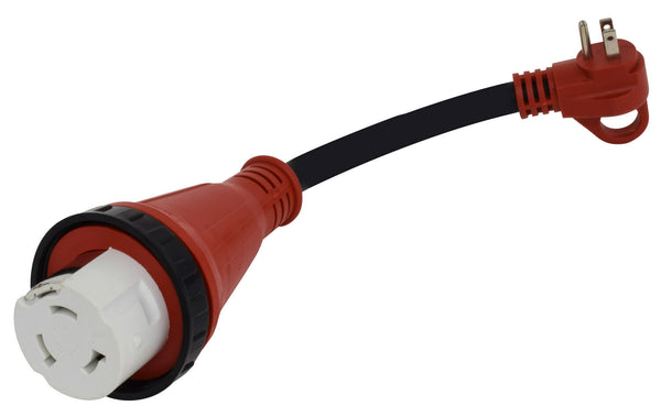 Mighty Cord 15AM-50AF Detachable Adapter Cord, 12″, Red, Carded