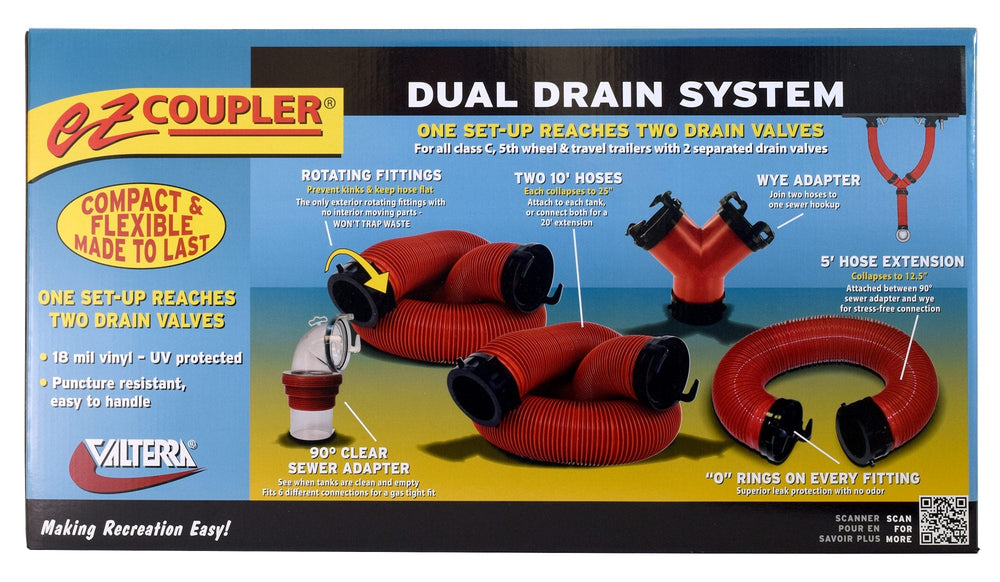 Valterra EZ Coupler Dual Drain System, Boxed