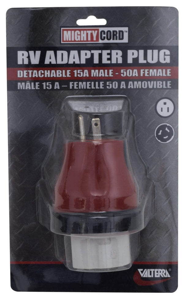 Mighty Cord 15A-50A Detachable Adapter Plug, Carded