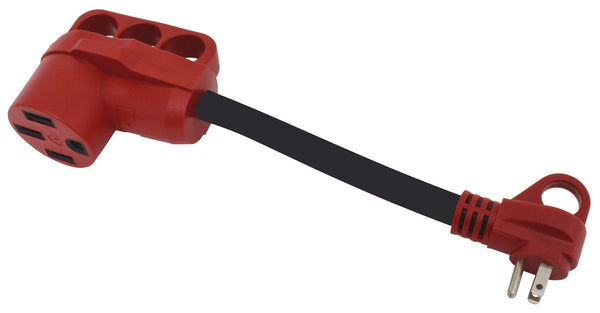 Mighty Cord 15AM-50AF Adapter Cord, 12″, Red, Bulk