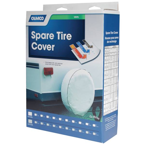 Camco Vinyl Spare Tire Cover - 27" Diameter - Black