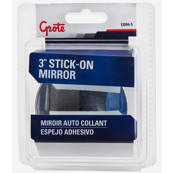 Grote 12004-5 Stick-On Convex Mirrors, 3" Round
