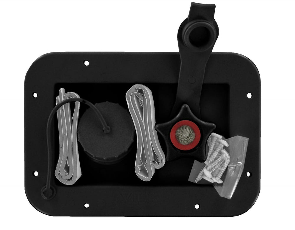 Valterra Gravity/City Water Inlet, Black, Carded