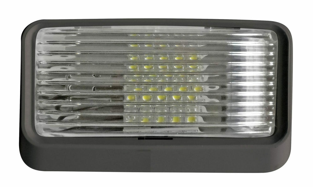 Valterra Std Porchlight, Rectangle, No Switch, Black