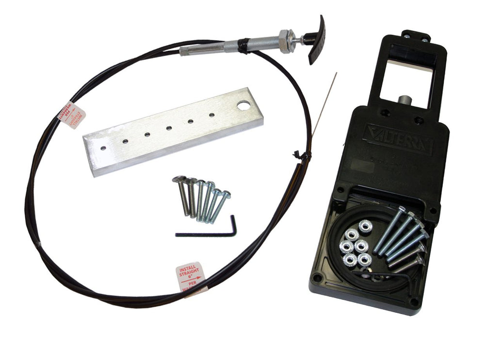 Valterra Flexible Cable Kit w/Handle & 3″ Valve, 72″ w/HD Polymer Wire, Boxed