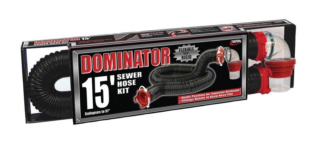 Valterra Dominator Sewer Hose Kit, 15′, Boxed