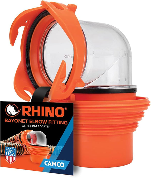 Camco RhinoEXTREME RV Sewer Hose w Swivel Fittings, 4-in-1 ...