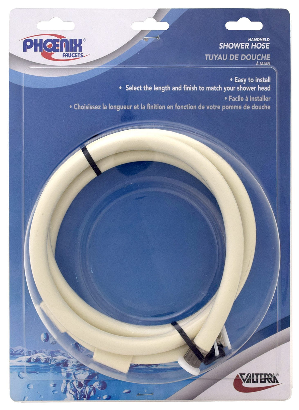 Valterra Hand Held Shower Hose, 60″, Vinyl, Biscuit, Carded