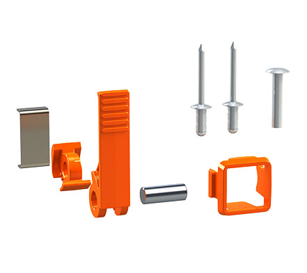 Kit-replacement Flipper Latch,orange
