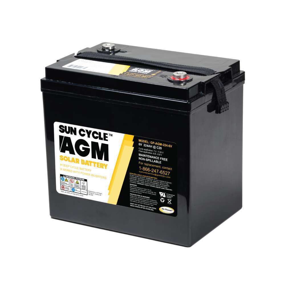6 Volt Sun Cycle AGM Solar Battery