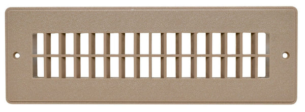 Valterra Heating and A/C Register, 2-1/4″ x 10″, Floor Register, Light Brown, Carde