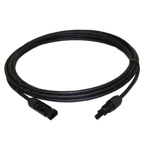 PV Male to Female Extension Cable 10 AWG 20FT Black