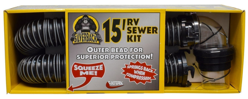 Valterra Silverback™, 15′ Sewer Hose Kit