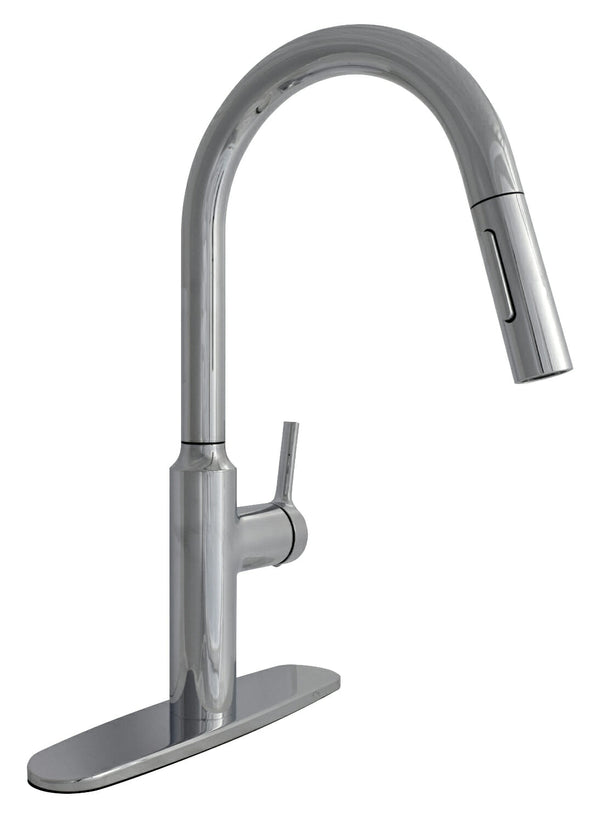 Valterra Premium Slimline Single Handle Pull Down Kitchen Faucet – Chrome